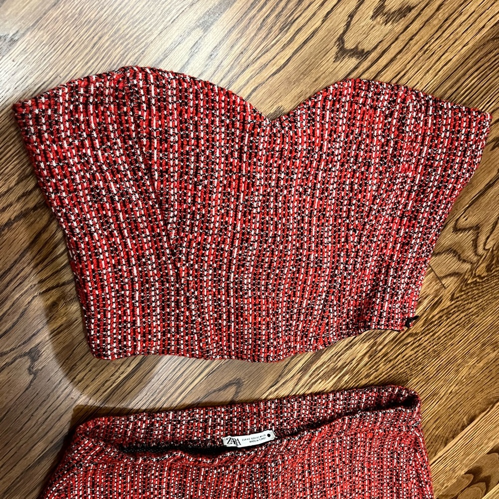 Textured Zara set TOP